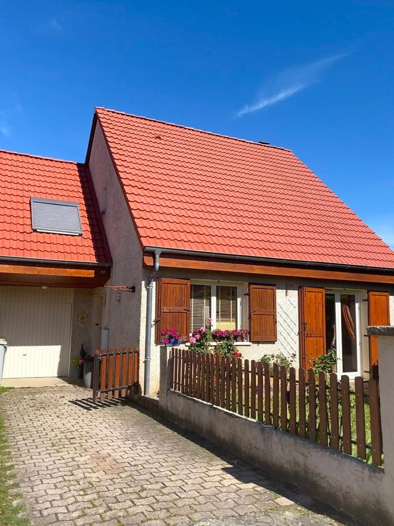 nettoyage-toiture-apres toiture propre après démoussage de toiture Lyon