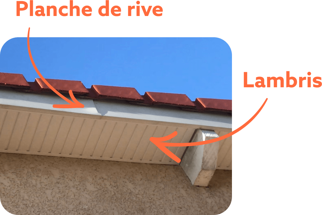 planche de rive lambris toiture